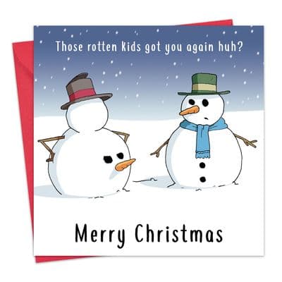 Rotten Kids Merry Christmas Card