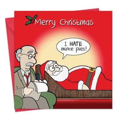 Santa Humour Christmas Card