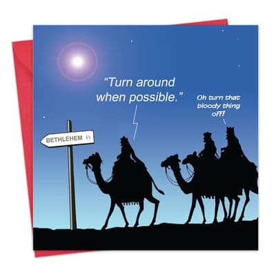 Sat Nav Issues Happy Christmas Card