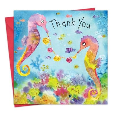 Seahorses Card For Thank You