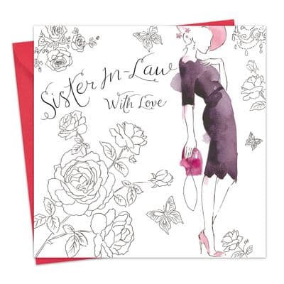 Sister In Law Birthday Card