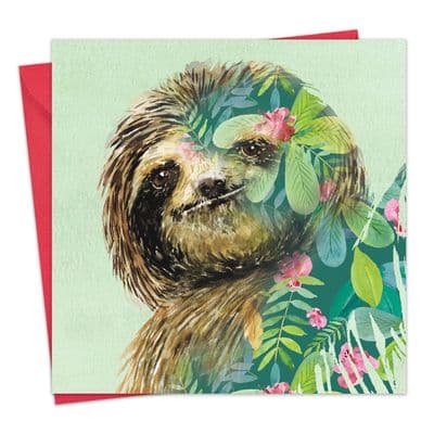 Sloth Blank Greeting Card