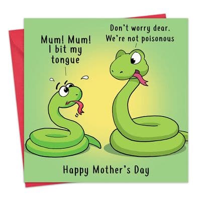 Snake Humorous Mothers Day Card