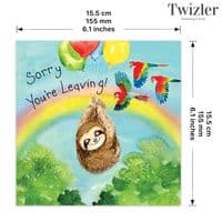 Sorry You're Leaving Cards. Goodbye Cards. Cute Cards. Animal Cards. Cute Greetings Cards. Twizler