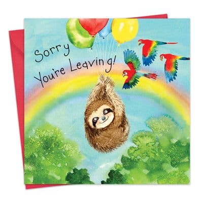 Sorry You're Leaving Card Sloth