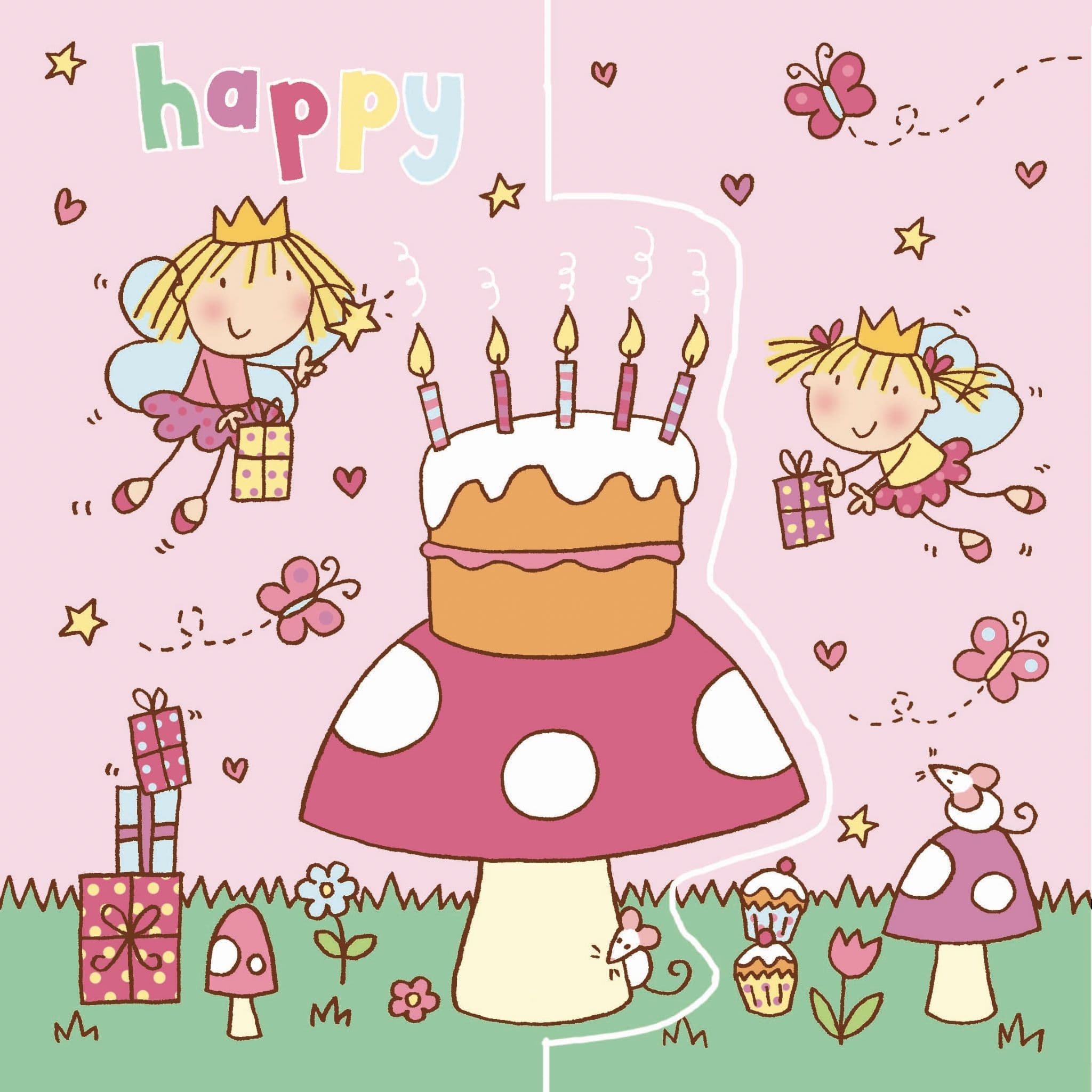 Tinkerbell Fairy 3D Pop Up Card Birthday New Baby