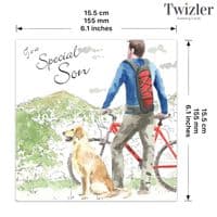 Relation Birthday Cards. Birthday Card For Him. Son Birthday Card. Happy Birthday Cards. Twizler.