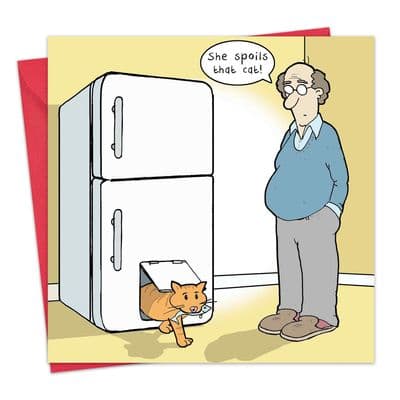 Spoil That Cat Funny Card
