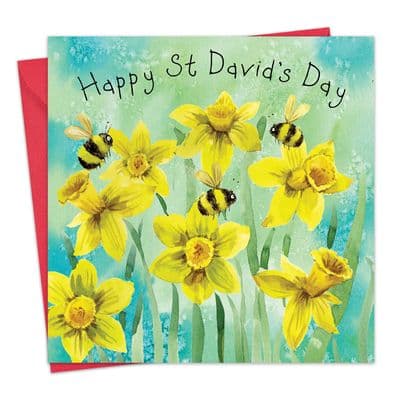 St David's Day Card - Daffodils