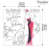Relation Birthday Cards. Birthday Card For Her. Step Mum Birthday Card. Happy Birthday Cards. Twizler.