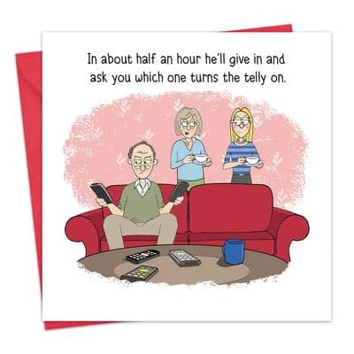 Technology Confusion Funny Blank Card