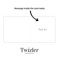Thak You Cards. Cute Cards. Animal Cards. Cute Greetings Cards. Twizler