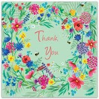 Thak You Cards. Flower Cards. Floral Cards. Cute Greetings Cards. Twizler