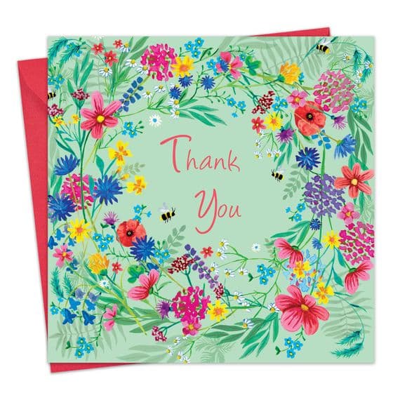 Thak You Cards. Flower Cards. Floral Cards. Cute Greetings Cards. Twizler