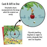 Thank You Teacher Card. Teacher Gift. Card For Teaching Assistant. Supply Teacher Thanks