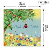 Thank You Teacher Card. Teacher Gift. Card For Teaching Assistant. Supply Teacher Thanks