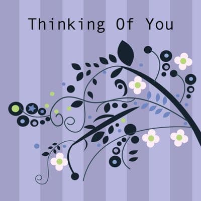 Thinking of You Card - Stripes