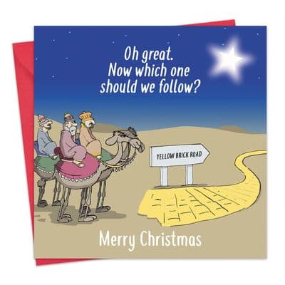 Which To Follow Christmas Funny Card