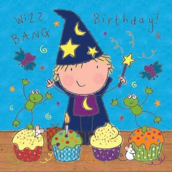 Wizard Birthday Card For Boy