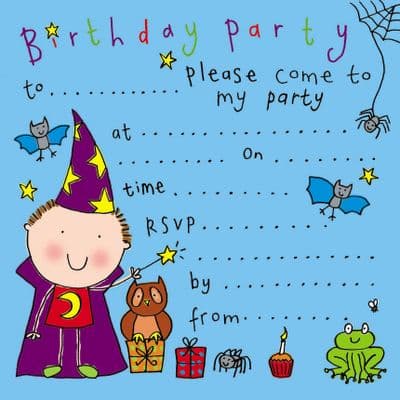 Wizard Children's Party Invitation