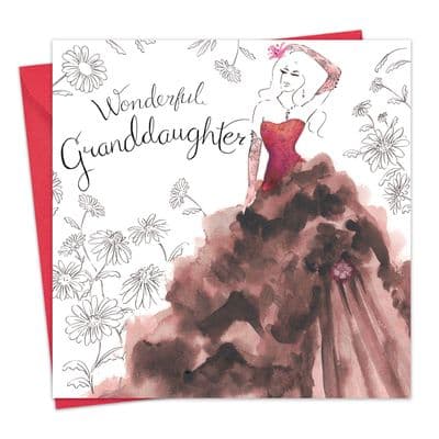 Wonderful Granddaughter Birthday Card