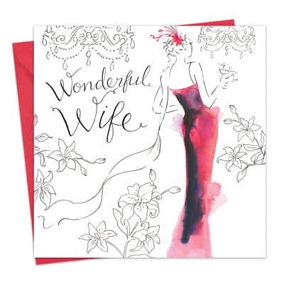 Wonderful Wife Birthday Card