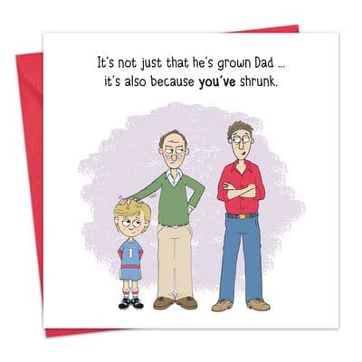 You've Shrunk Funny Card For Him