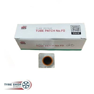 Red Edge Rectangle Patch TipTop Tube patches 25mm F1 red edge - Pack 100