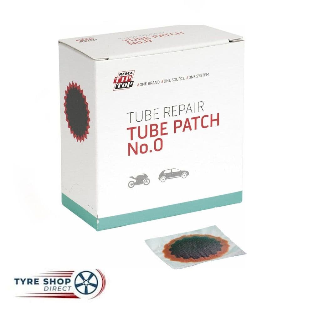 Red Edge Rectangle Patch TipTop Tube Patches No 0 Red edge 30mm
