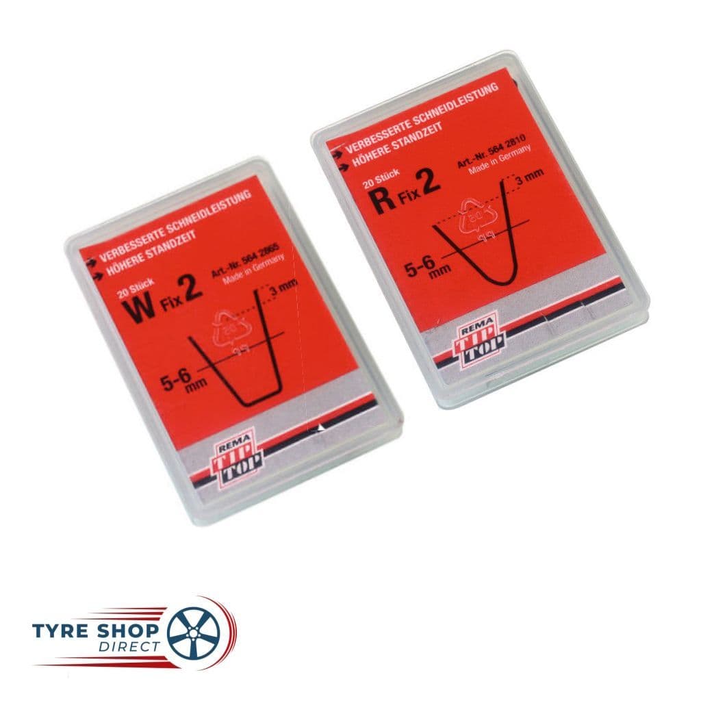 Rema Tip Top W-1 Tire Regroover Blades - Angle Edge, 3-4mm Wide, 7mm Deep, 20 Pack, Fits Rubber Cut 414 Tool - View #5