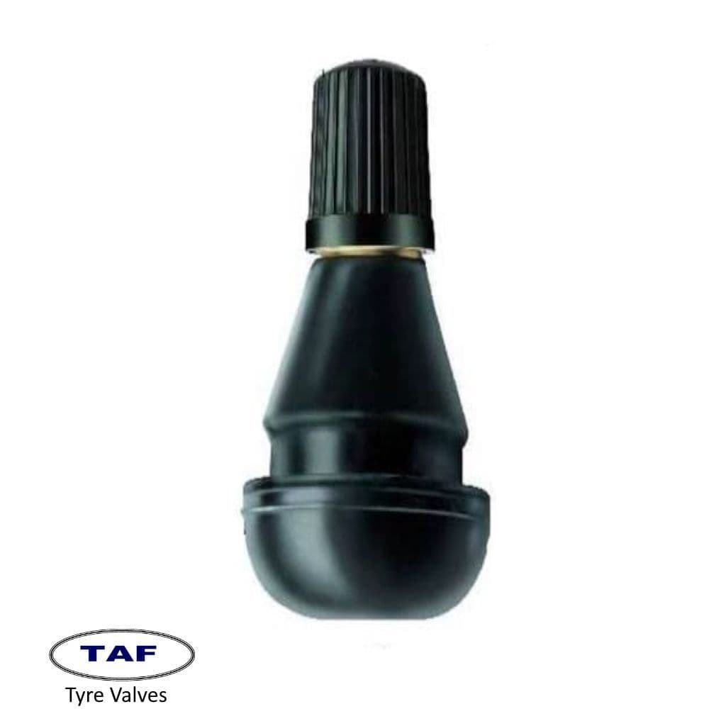 10-Pack TR412 Tubeless Tire Rubber Valve Stems – For Motorcycle, ATV, Lawn Mower & More – Black, Approx 32x18mm
