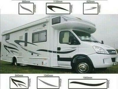 (No.728) MOTORHOME GRAPHICS STICKERS DECALS CAMPER VAN CARAVAN UNIVERSAL FITTING