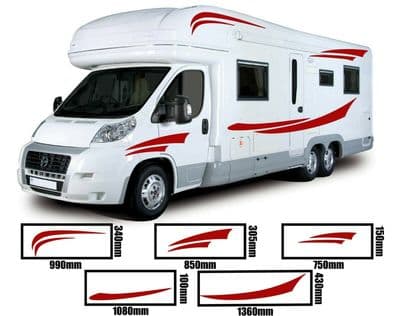 (No.751) Camper Van Graphics Motorhome Decals Horsebox Caravan RV Decals Sticker