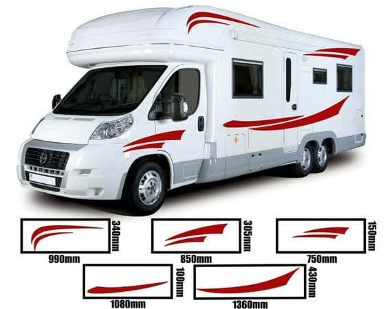 (No.751) Camper Van Graphics Motorhome Decals Horsebox Caravan RV Decals Sticker