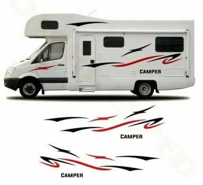 (No.756) MOTORHOME GRAPHICS STICKERS DECALS CAMPER VAN CARAVAN UNIVERSAL FITTING