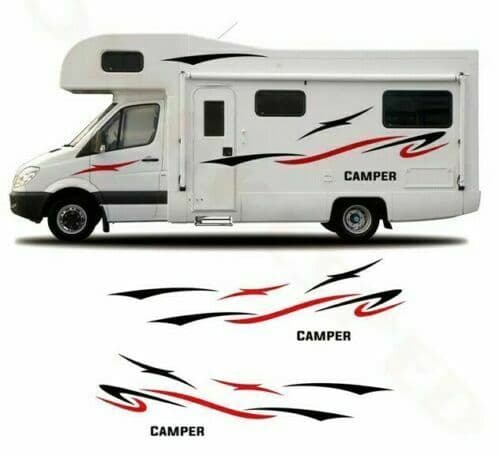 (No.756) MOTORHOME GRAPHICS STICKERS DECALS CAMPER VAN CARAVAN UNIVERSAL FITTING