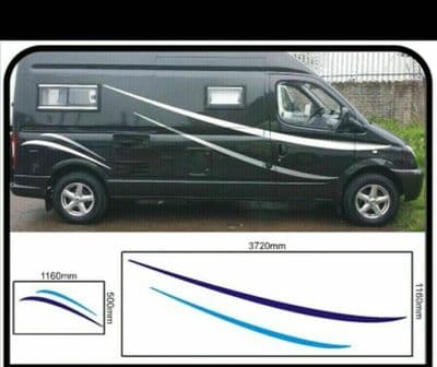 (No.758) Camper Van Graphics, Motor Home Vinyl Graphics Decal, Sticker both side
