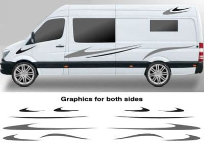 (No.784) CAMPER VAN GRAPHICS MOTORHOME STICKERS GRAPHICS DECALS CARAVAN DECALS