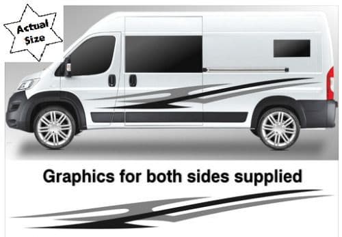 (No.823) CAMPER VAN GRAPHICS, MOTORHOME DECALS, VINYL STICKERS, CAMPERVAN DECALS
