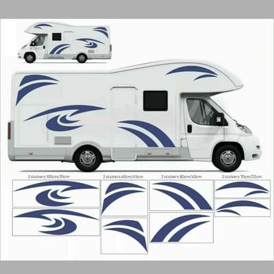(No.850) MOTORHOME GRAPHICS STICKERS DECALS CAMPER VAN CARAVAN UNIVERSAL FITTING