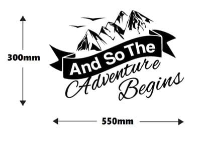 (No.868) MOTORHOME GRAPHICS STICKERS DECALS CAMPER VAN CARAVAN UNIVERSAL FITTING