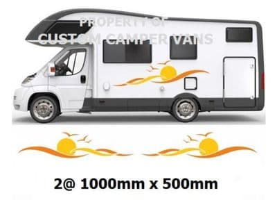 (No.869) MOTORHOME GRAPHICS STICKERS DECALS CAMPER VAN CARAVAN UNIVERSAL FITTING - 224430363365