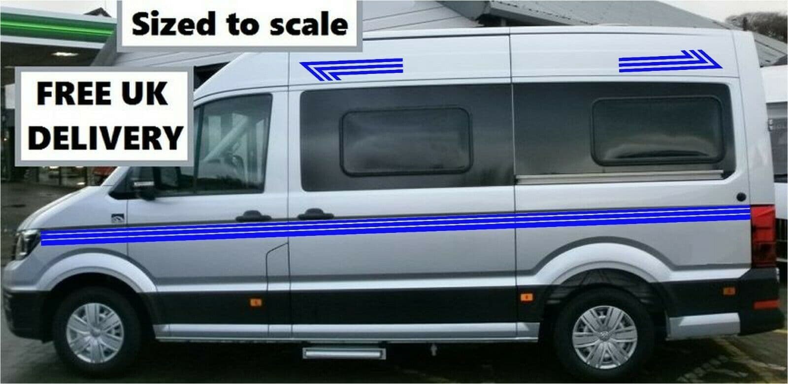 No 938 CAMPER VAN GRAPHICS MOTORHOME DECALS VINYL STICKERS CAMPERVAN DECALS