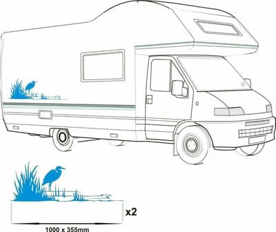 (No.941) CAMPER VAN GRAPHICS, MOTORHOME DECALS, VINYL STICKERS, CAMPERVAN DECALS