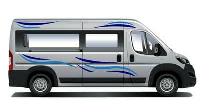 (No.970) CAMPER VAN GRAPHICS, MOTORHOME DECALS, VINYL STICKERS, CAMPERVAN DECALS