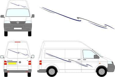 107 - Camper Van Graphics, Motor Home Vinyl Graphics Kit, Decals / Stickers.