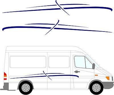 108 - Camper Van Graphics, Motor Home Vinyl Graphics Kit, Decals / Stickers.