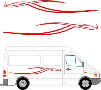 110 - Camper Van Graphics, Motor Home Vinyl Graphics Kit, Decals / Stickers.
