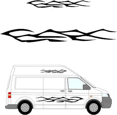 123 - Camper Van Graphics, Motor Home Vinyl Graphics Kit, Decals / Stickers.