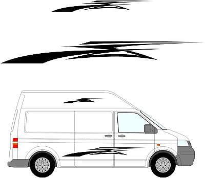 156 - Camper Van Graphics, Motor Home Vinyl Graphics Kit, Decals / Stickers.